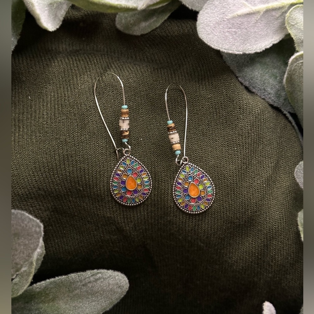 New colorful drop earrings
